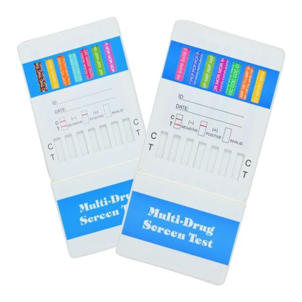 6 Panel Dip Card - BZO/COC/MOR/MTD/OXY/THC, 25/bx