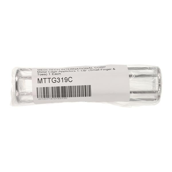 Shuttlecock & Cage Style, Stainless Steel, Use For MTTG319 (Small Fingers & Toes), Size 1-1/8"