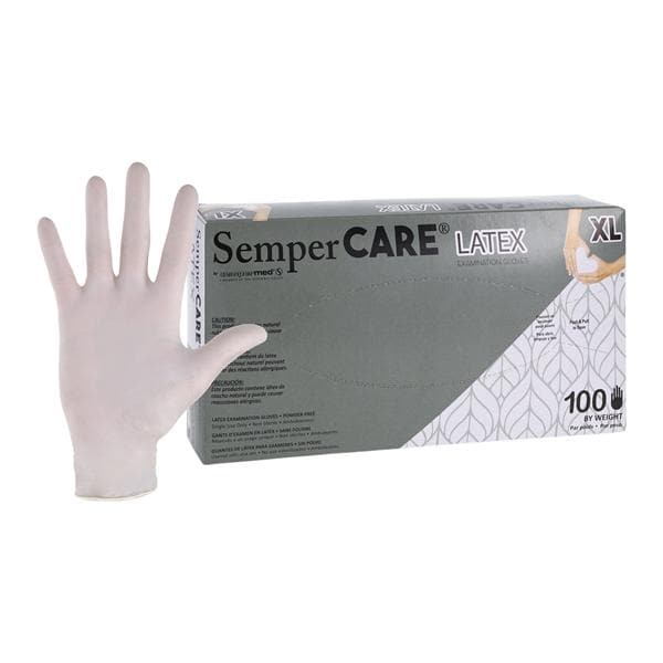 Exam Glove, Latex, Powder-Free (PF), Textured, X-Large, 100/bx, 10 bx/cs (84 cs/plt)