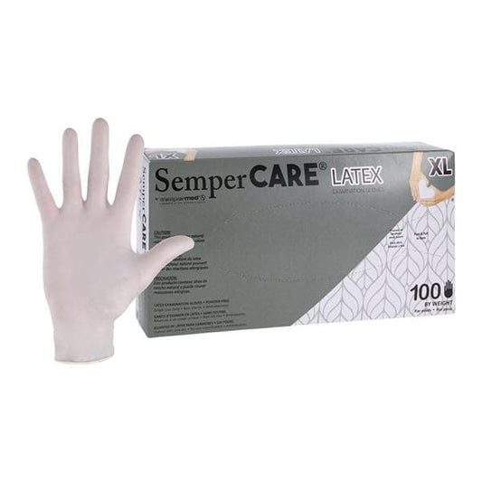 Exam Glove, Latex, Powder-Free (PF), Textured, X-Large, 100/bx, 10 bx/cs (84 cs/plt)