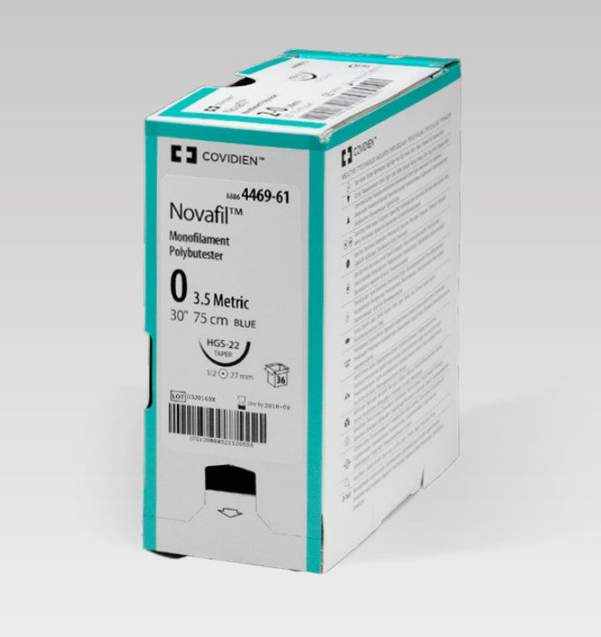 Suture, Reverse Cutting, Size 5-0, Blue, 18", Needle P-10, 3/8 Circle, 1 dz/bx (Continental US Only)