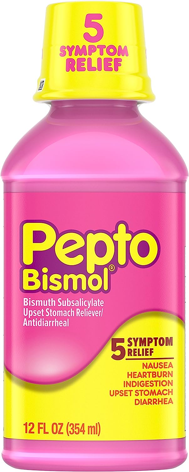 Pepto-Bismol, Original Liquid, 12 oz, 12/cs
