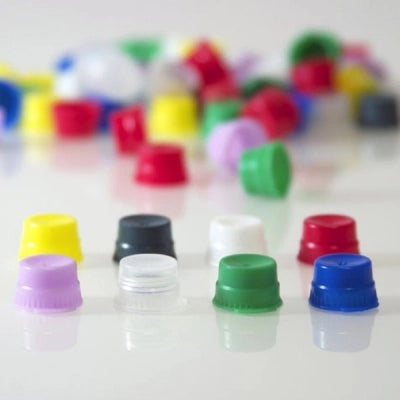 Blood Collection Tube Cap, 1-Thumb Tabs, 16mm, Natural, 1000/bg