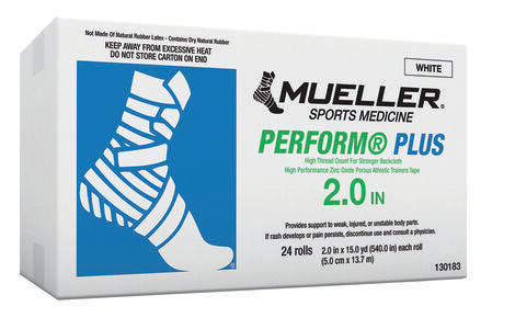 Perform Plus Tape, 2" x 15 yd, 24 rl/cs (Products are only available for sale in the U.S. Products cannot be sold on Amazon.com or any other 3rd party platform without prior approval by Mueller.)