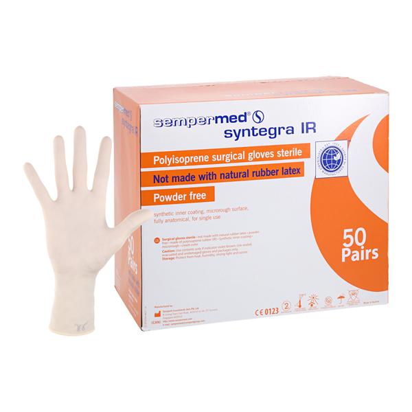 Glove, Surgical, Synthetic, Size 7.5, 40 pr/bx, 6 bx/cs
