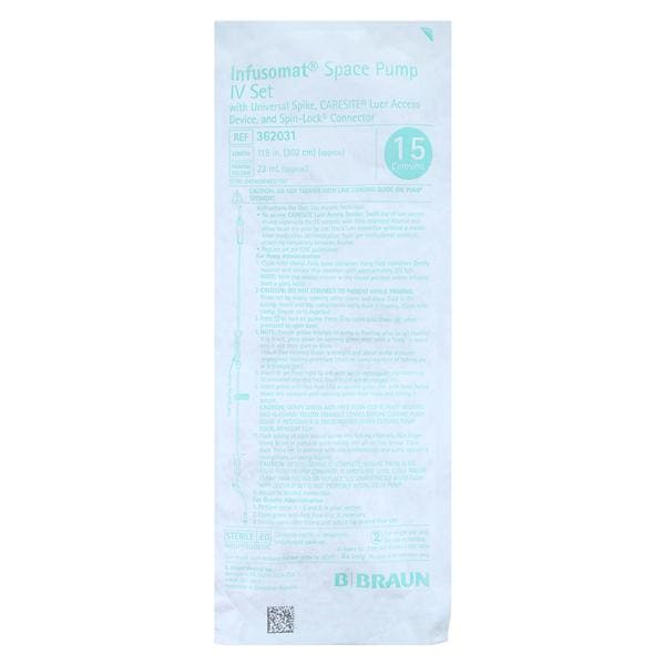 Universal Pump Set, 15 drops/ml, CARESITE, 24/cs (Rx) (Continental US+HI Only) (DROP SHIP END USER ONLY)