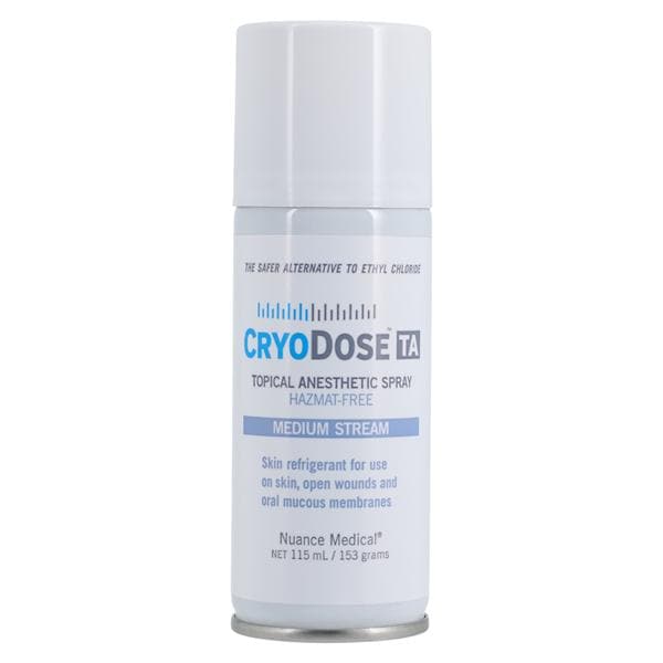 CryoDose TA Topical Anesthetic, Medium Stream, 115mL, 12/cs (US Only) (Item is considered HAZMAT and cannot ship via Air or to AK, GU, HI, MP, PR, VI) (Short-dated; Non-Returnable)
