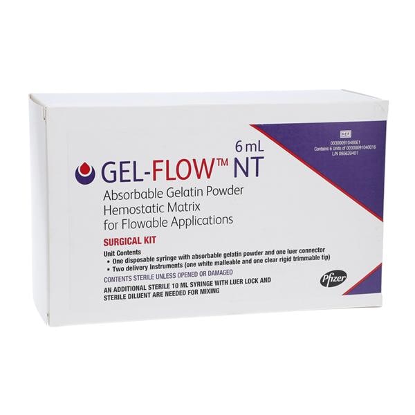 Gel-Flow NT, 0.55 g Gelatin Powder Prefilled Injectable Syringe Kit, 6 ml (Rx) (Item is Non-Returnable) (We must have your Wholesale Drug License on File before shipping this product) (US Only, Excluding IN and ND)
