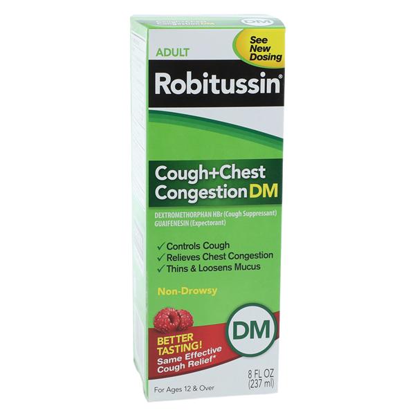Robitussin Adult Cough+Chest CongestionDM, Non-drowsy, 8 fl. oz, 12/cs (Available for sale in US only) (Products cannot be sold on Amazon.com or any other third Party sites.) (Item is Non-Returnable)