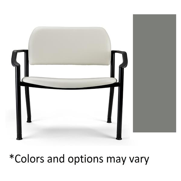 282 Bariatric Chair, w/Arms, Lunar Gray (US Only) (DROP SHIP ONLY) (Delivery Info Sheet Required)
