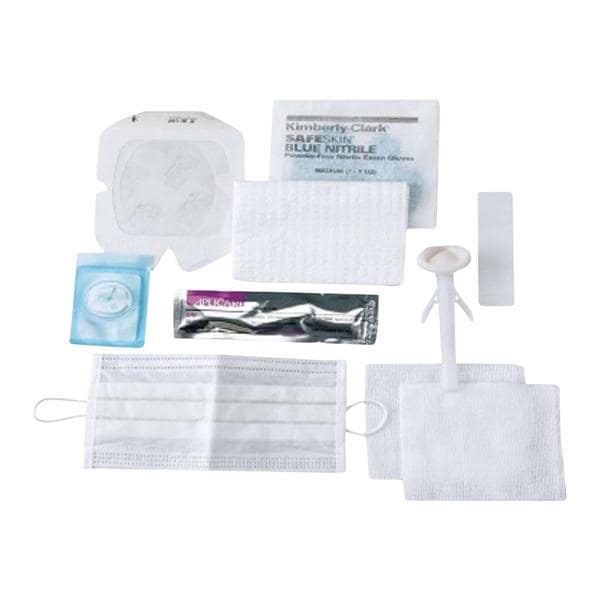 Kit Includes: Single Swabstick Alcohol, BIOPATCH Dressing, ChloraPrep Antiseptic, 3mL Applicator, Tegaderm Cloth Frame Dressing, 4-Ply Gauze Sponge, Non-Latex Gloves, Dressing Change Label, Mask, 2-Ply Towel, 20/cs