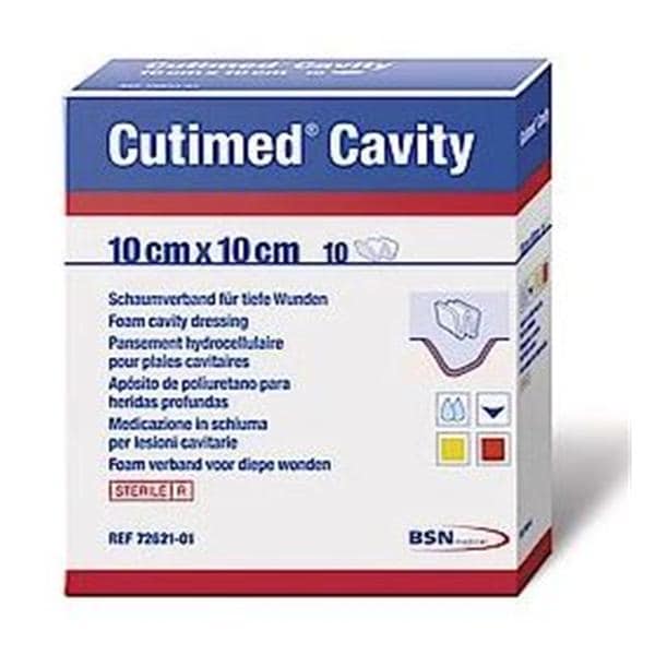 Foam Dressing, 10cm x 10cm, Sterile, 10/bx (Continental US Only)