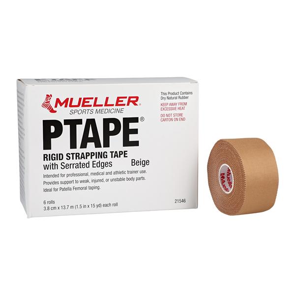 Mueller PTape , 1.5" x 15 yd, 30 rls/cs