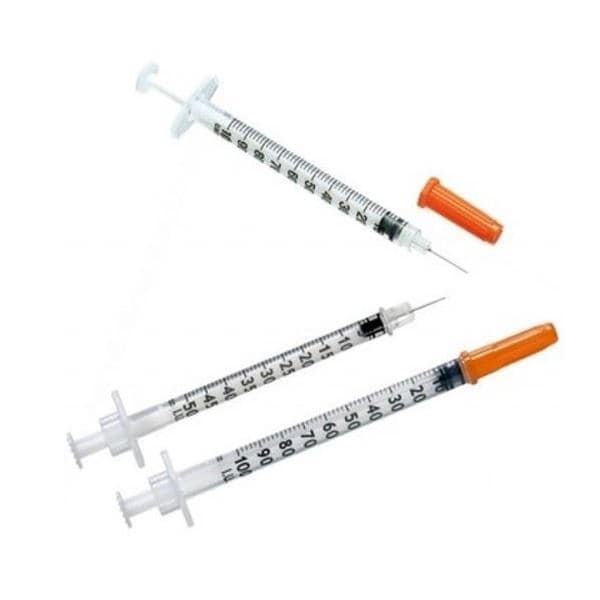 Insulin Syringe & Needle, 31G x 5/16", 1cc, 10/bg, 10 bg/bx, 5 bx/cs