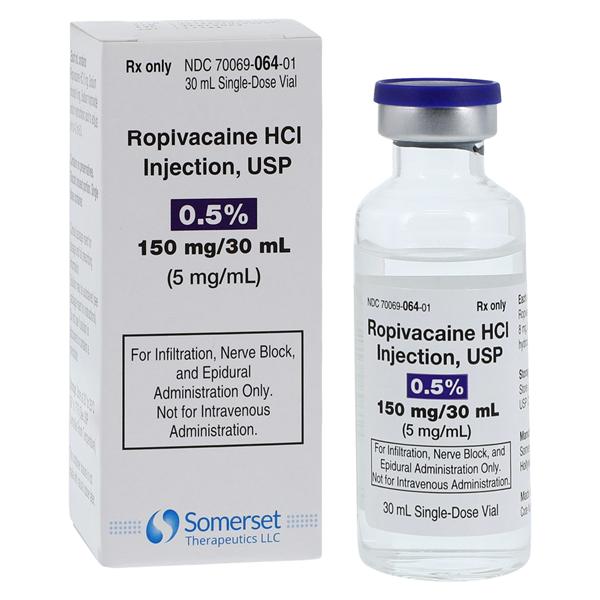 Ropivacaine HCl, 5mg/ml, 30 ml, SDV, 25/ct (Rx) (US Only, Excluding IN and ND) (Product is Non-Returnable)
