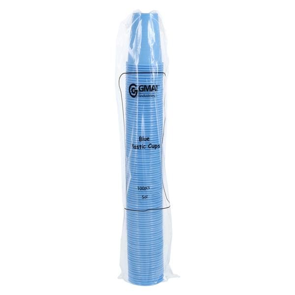 Plastic Cup, Blue, 5 oz., 100/pk, 10 pk/cs