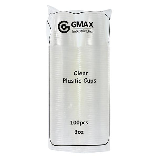 Plastic Cup, Clear, 3 oz., 100/dual pk, 25 pk/cs
