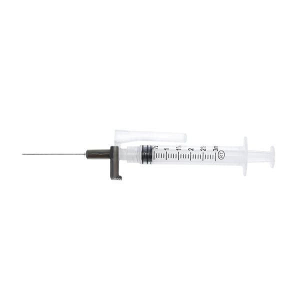 Safety Retractable Needle, 22G x 1 _" with 3mL Syringe, 400/cs