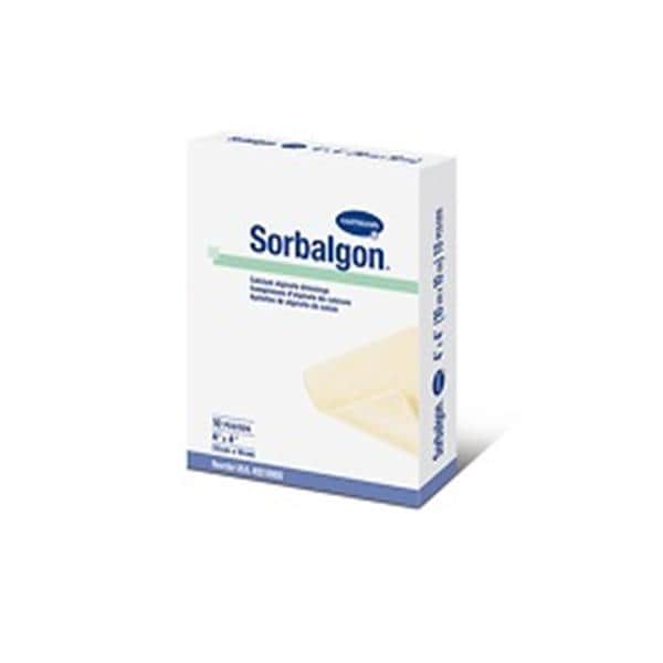 Calcium Alginate Dressing, 4" x 4", Sterile, 10/bx