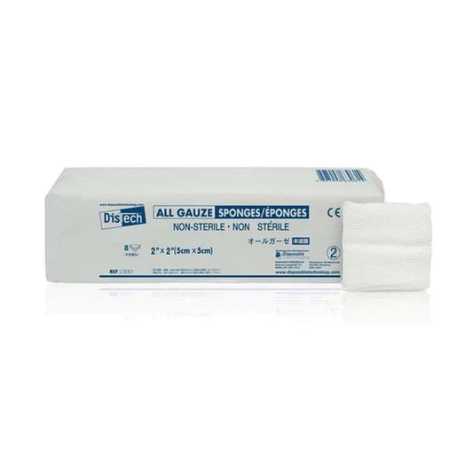 Gauze Sponge, 2" x 2", 8-Ply, Non-Sterile, 200 pk/bx, 25 bx/cs