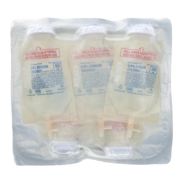 0.9% Sodium Chloride Injection, USP, 50 ml ADD-Vantage Flexible Container, 50/cs (Rx) (Item is Non-Returnable) (We must have your Wholesale Drug License on File before shipping this product) (US Only, Excluding IN and ND)