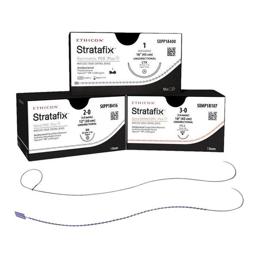 4-0 70cm STRATAFIX Spiral PDS  Plus Violet PS-2, 12/bx (Continental US Only)