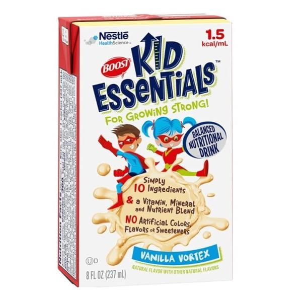 BOOST KID ESSENTIALS 1.5, Vanilla Vortex, 8 fl oz Carton, 24/cs (Minimum Expiry Lead is 90 days) (Continental US Only) (Nestle products cannot be sold online without Nestle's prior written permission) (Products cannot be sold on Amazon.com or any other 
