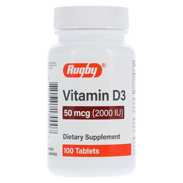 Vitamin D3 Tablet, 50mcg (2000IU), NDC #80681-0170-00, 100S, 24/cs (US Only)