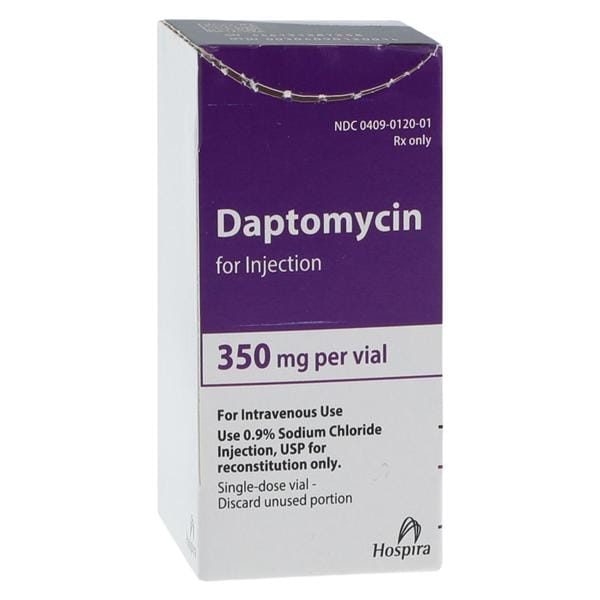 Daptomycin for Injection, 350 mg Standard Glass Vial (No Refrigeration Required) (Rx) (Item is Non-Returnable) (We must have your Wholesale Drug License on File before shipping this product) (US Only, Excluding IN and ND)