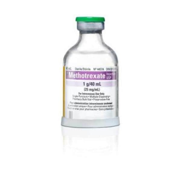 Methotrexate Injection, USP, 25 mg/ml, 40 ml Vial, Single Dose, Glass Fliptop Vial (Rx) (Item is Non-Returnable) (We must have your Wholesale Drug License on File before shipping this product) (US Only, Excluding IN and ND)