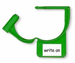 Locking Tags, Green, Good/ Write-On, Non-Sterile, 100/pk (US Only) (Not Available For Sale into Canada)