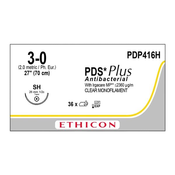 Suture, Taper Point, Size 3-0, 27", Undyed Monofilament, Needle SH, _ Circle, 3 dz/bx (Continental US Only)