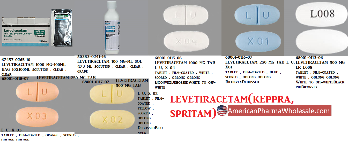 Levetiracetam Injection, USP, 100 mg/ml, 5 ml Vial, Single Dose, Glass Fliptop Vial, 25/bx