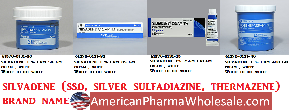 Silvadene Cream 1%, 50 g Tube (Rx) (Item is Non-Returnable) (We must have your Wholesale Drug License on File before shipping this product) (US Only, Excluding IN and ND)