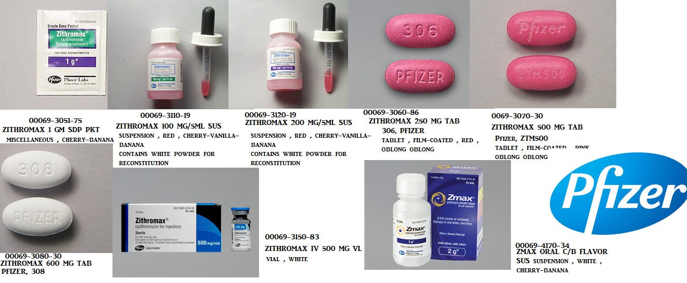 Azithromycin for Injection, USP, 500 mg, Single Dose, ADD-Vantage Vial, 10/bx