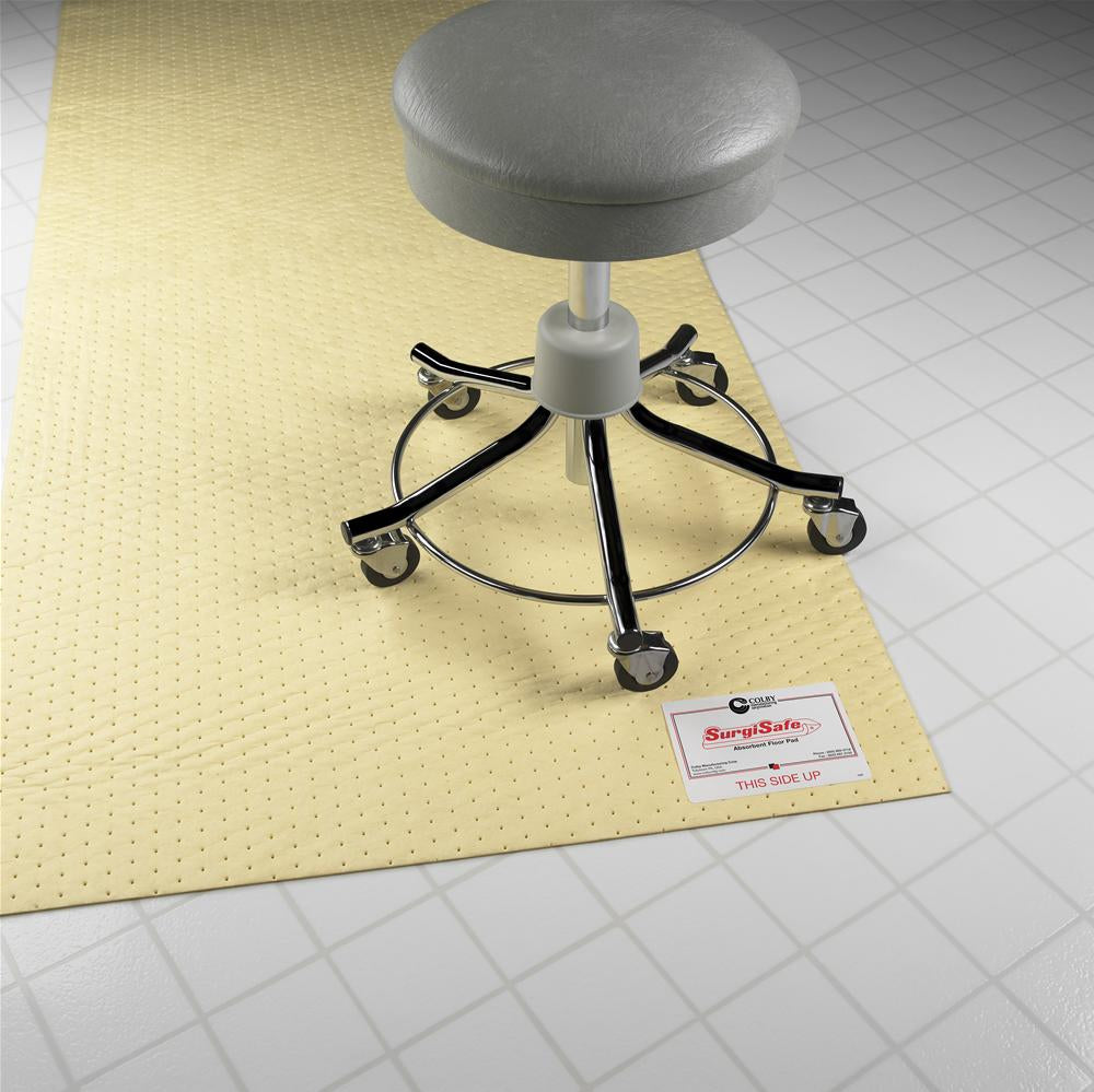 Floor Pad, 36" x 40", Non-Sterile, Yellow, 30/bx (US Only) (Not Available For Sale into Canada)
