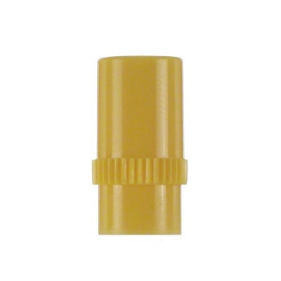 Intermittent Injection Cap, Opaque Yellow Body, Proximal Self-Sealing Injection Port, Distal Male Luer Lock Connector, Recessed Luer Taper, DEHP & Latex Free (LF), 0.16ml Priming Volume, .0875"L, 1000/cs (Rx) (Continental US+HI Only)