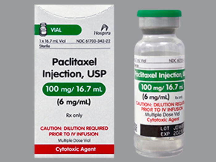 Paclitaxel Injection, USP, 6 mg/ml, 16.7 ml Vial, Multiple Dose, Onco-Tain Glass Fliptop Vial (Rx) (Item is Non-Returnable) (We must have your Wholesale Drug License on File before shipping this product) (US Only, Excluding IN and ND)