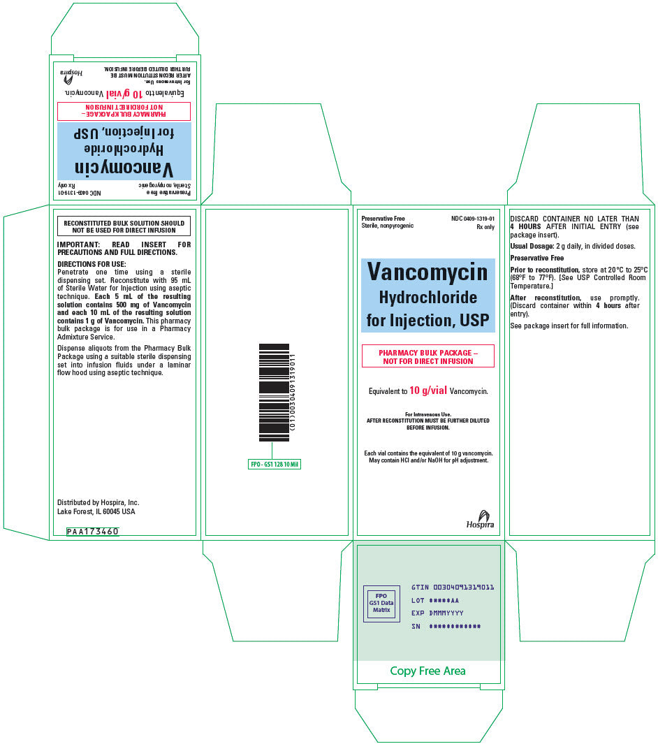 Vancomycin Hydrochloride for Injection, USP, 10 g Glass Bottle, Pharmacy Bulk Package (Rx) (Item is Non-Returnable) (We must have your Wholesale Drug License on File before shipping this product) (US Only, Excluding IN and ND)