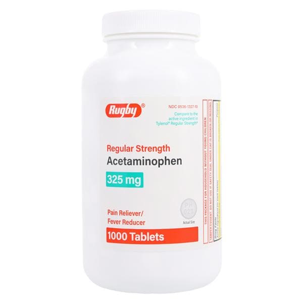 Acetaminophen Tablet, 325mg, 1000S, NDC# 00536-1327-10, 12/cs (US Only)