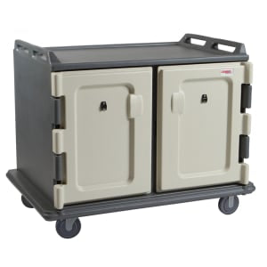 Compact Tray Cart, 20 Tray Capacity, 1 Front Door, 1 Back Door, 21 5/8"W x 31_"D x 70_"H, 155 lb Capacity