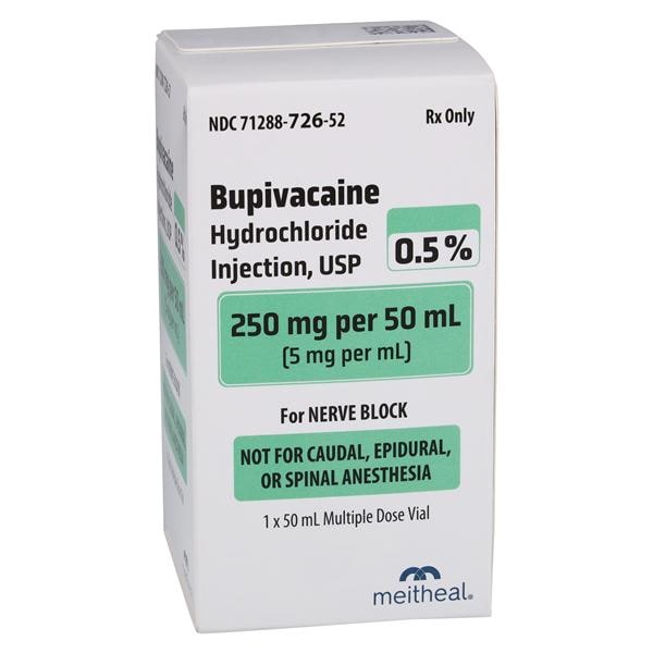 Bupivacaine Hydrochloride Injection, USP, 0.5% 250 mg per 50 ml, MMDV, 1/bx (Rx) (Item is Non-Returnable) (US Only, Excluding IN and ND)