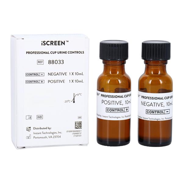 Professional Cup Urine Drug Control Kit, 10 ml Positive Vial & 10 ml Negative Vial, with Device Holder (US Only) (Refrigerated - Expedited Shipment Required)