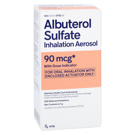Albuterol Sulfate HFA Inhalation Aerosol 90mcg Inhaler 6.7gm Each (00054074287)