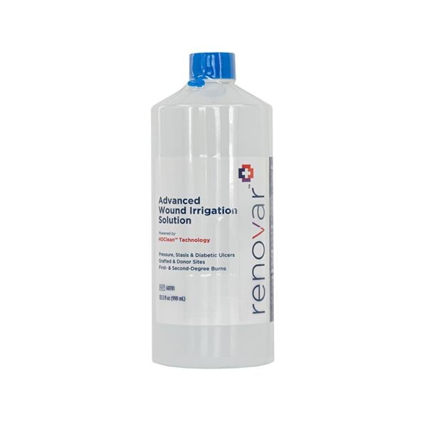 Renovar Advanced Wound Irrigation Solution, 990ml Instill/Spikeable Bottle, Non-Sterile, 6ea/cs