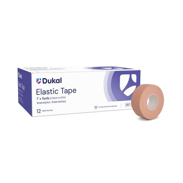 Elastic Tape, 1" x 5 yds, 12 rl/bx, 12 bx/cs