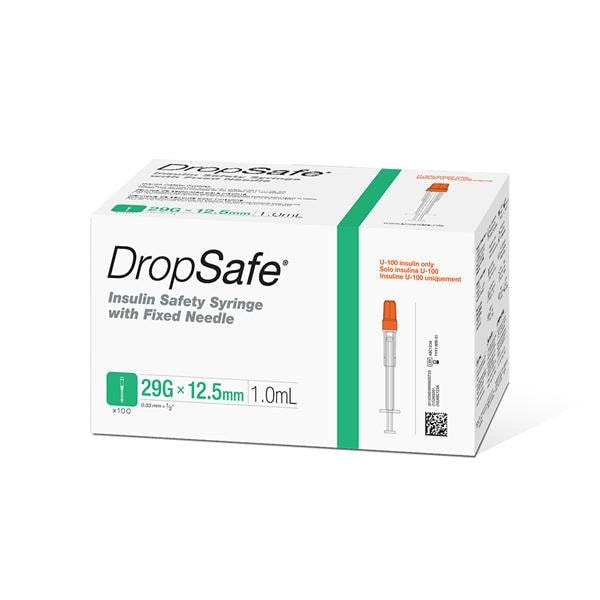 Droplet Insulin Syringe, with Fixed Needle, 0.5ml, 31Gx8mm, 100/bx