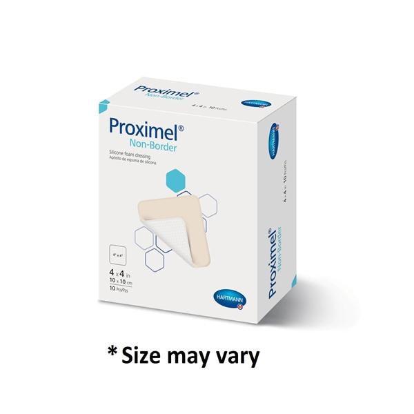 Silicone Foam Dressing, Non-Border, 4" x 5", 10/bx, 6 bx/cs