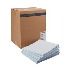 Drape Sheet, Tissue/Poly, Pebble, Blue, 40" x 90", 50/cs (32 cs/plt) (For Sale to Authorized NovaPlus Customers Only)