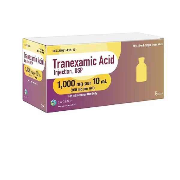 Tranexamic acid 100 mg/ml 10 ml vial (25021041510)